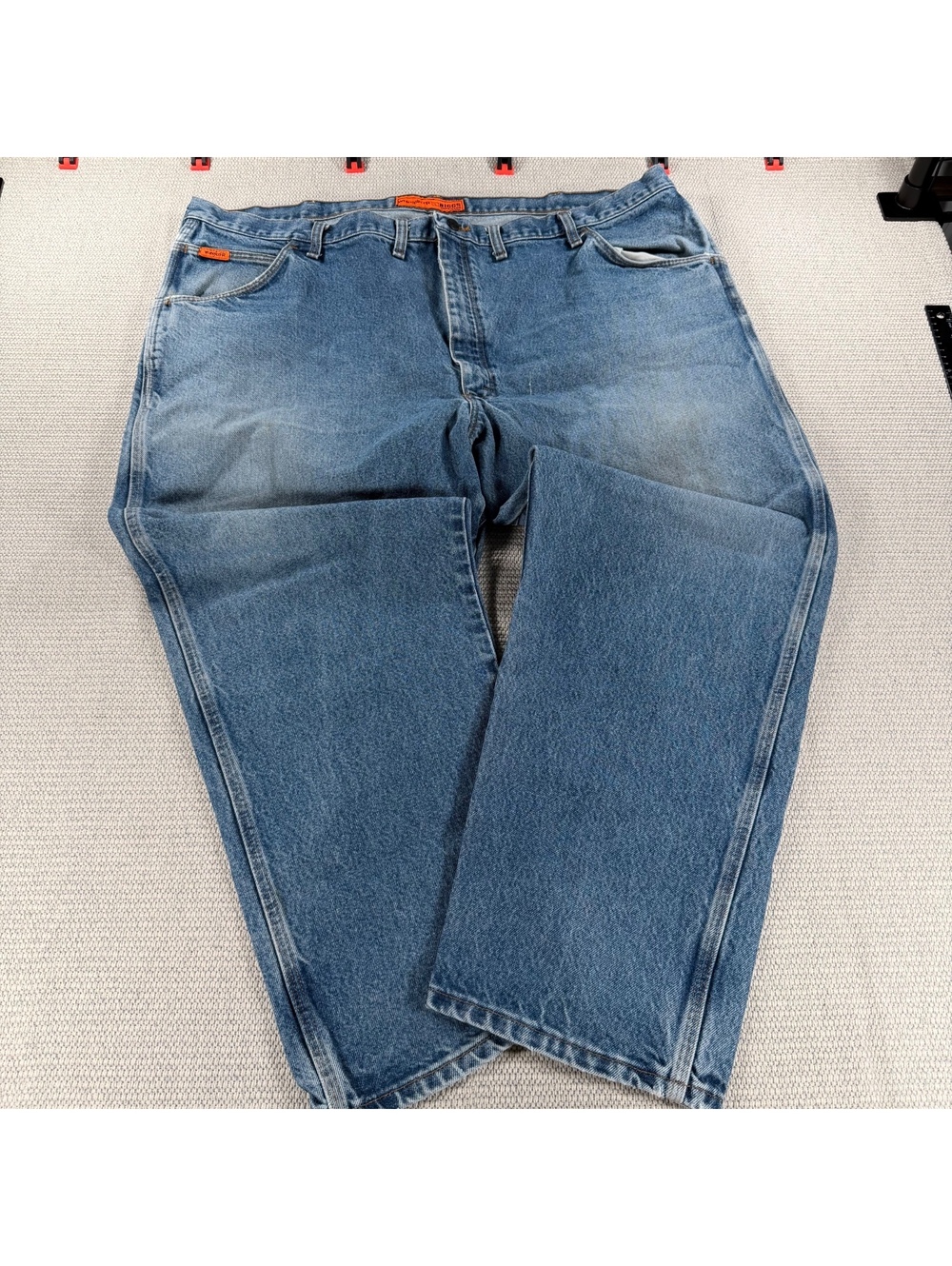 Wrangler FR Riggs Workwear Men's Blue Denim Jeans Size 48x30